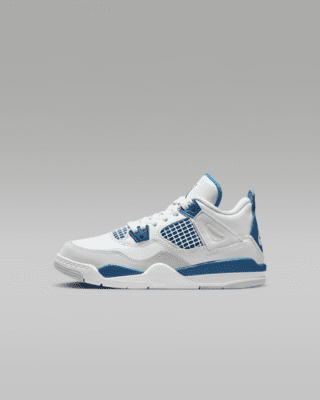 Jordan 4 Retro Industrial Blue Younger Kids Shoes. Nike ID